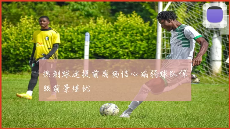 热刺球迷提前离场信心减弱球队保级前景堪忧